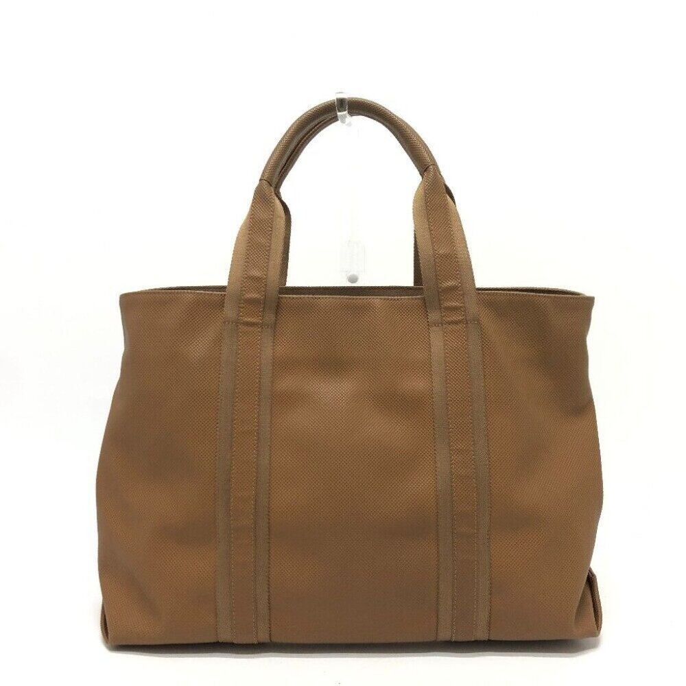 BOTTEGA VENETA Marco Polo Bag Hand Bag Tote Bag PVC caramel brown